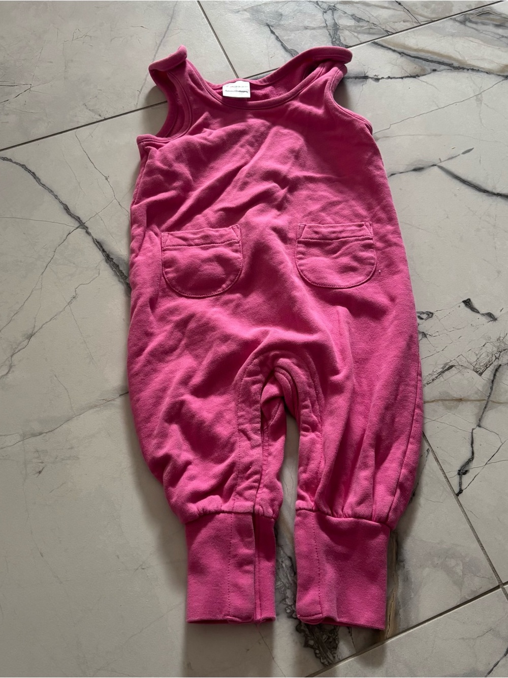 Hanna Andersson Bubblegum Pink Sleeveless Romper